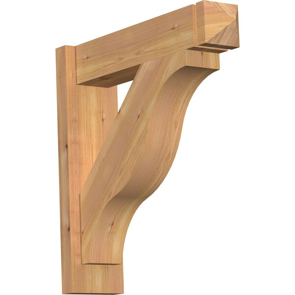 Ekena Millwork Funston Smooth Arts and Crafts Outlooker, Western Red Cedar, 5 1/2"W x 22"D x 22"H OUT06X22X22FST03SWR - main